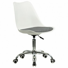 Кресло стул BRABIX "Eames MG-310 CH", хром, пластик белый, ткань серая, 532924 в Сургуте - surgut.ok-mebel.com | фото 2