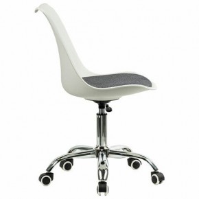 Кресло стул BRABIX "Eames MG-310 CH", хром, пластик белый, ткань серая, 532924 в Сургуте - surgut.ok-mebel.com | фото 3