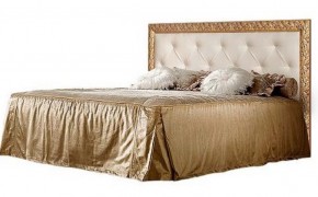 Кровать 2-х спальная (1,4 м) Тиффани штрих-лак/золото с мягким изголовьем (ТФКР140-2) в Сургуте - surgut.ok-mebel.com | фото