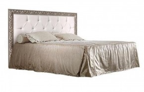 Кровать 2-х спальная(1,6 м)Тиффани Premium черная/серебро с мягким элементом со стразами с подъемным механизмом (ТФКР-2[3][7](П) в Сургуте - surgut.ok-mebel.com | фото 1