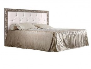 Кровать 2-х спальная (1,6 м) Тиффани штрих-лак/серебро с мягким изголовьем (ТФКР-2) в Сургуте - surgut.ok-mebel.com | фото