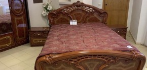 Кровать 2-х спальная 1600*2000 Роза, без основания (01.116) орех в Сургуте - surgut.ok-mebel.com | фото