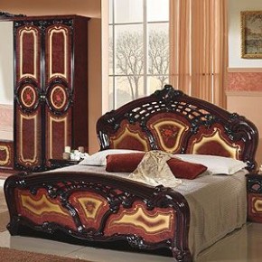Кровать 2-х спальная 1800*2000 Роза, без основания (01.118) могано в Сургуте - surgut.ok-mebel.com | фото