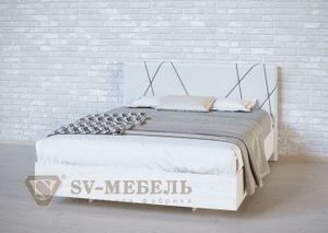 Кровать 1400 двойная №1 изголовье Абстракция в Сургуте - surgut.ok-mebel.com | фото 2