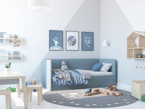 Кровать-диван Leonardo 160*70 (Голубой) + боковина в Сургуте - surgut.ok-mebel.com | фото 5