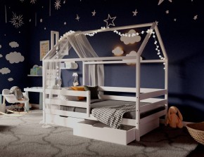 Кровать-домик 80*160 Белый в Сургуте - surgut.ok-mebel.com | фото