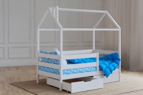 Кровать-домик 80*160 Белый в Сургуте - surgut.ok-mebel.com | фото 3
