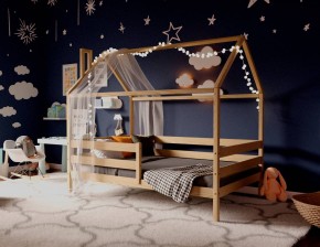 Кровать-домик 80*190 без покраски (без ящиков) в Сургуте - surgut.ok-mebel.com | фото