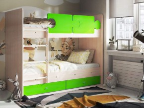 Кровать двухъярусная "Тетрис" (щиты) с бортиками + ящики в Сургуте - surgut.ok-mebel.com | фото