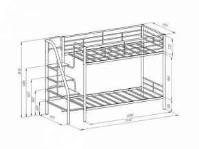 Кровать двухъярусная "Толедо" Коричневый/Венге в Сургуте - surgut.ok-mebel.com | фото 2