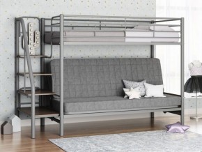 Кровать двухъярусная с диваном "Мадлен-3" (Серый/Серый) в Сургуте - surgut.ok-mebel.com | фото 1
