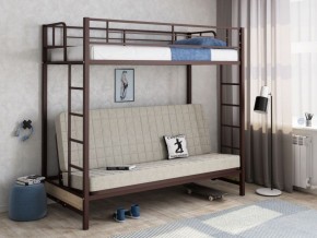Кровать двухъярусная с диваном "Мадлен" (Коричневый/Бежевый) в Сургуте - surgut.ok-mebel.com | фото