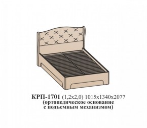 Кровать ЭЙМИ с подъемным механизмом КРП-1701 Гикори джексон (1200х2000) в Сургуте - surgut.ok-mebel.com | фото