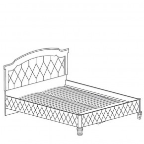 Кровать с обивкой №488 Марлен (1600) Кремовый белый в Сургуте - surgut.ok-mebel.com | фото 2