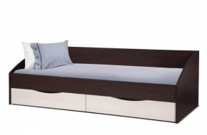 Кровать одинарная "Фея - 3" симметричная New (2000Х900) венге/вудлайн кремовый в Сургуте - surgut.ok-mebel.com | фото