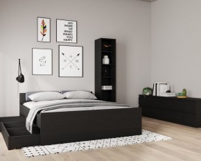 Кровать ОРИОН двухспальная с ортопедическим основанием 160х200, цвет Дуб Венге в Сургуте - surgut.ok-mebel.com | фото 3