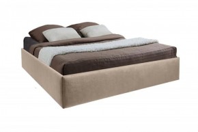 Кровать Подиум с ПМ 1600 (велюр светло-серый) в Сургуте - surgut.ok-mebel.com | фото