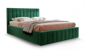 Кровать "Вена" 1400 СТАНДАРТ Вариант 1 Мора зеленый + бельевой ящик с кроватным основанием и подъемным механизмом в Сургуте - surgut.ok-mebel.com | фото