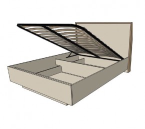 Кровать с основанием с ПМ и местом для хранения (1400) в Сургуте - surgut.ok-mebel.com | фото 2