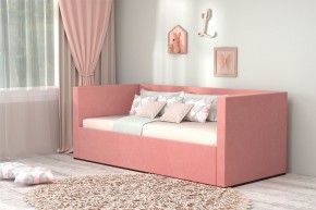 Кровать с ПМ (арт.030) (с/м 900*2000мм) (б/матр), ткань розовая в Сургуте - surgut.ok-mebel.com | фото