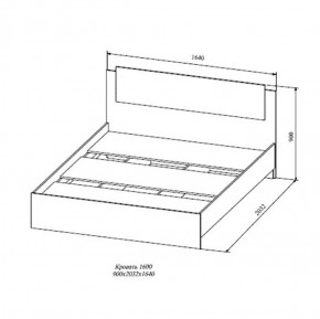 СОФИ СКР1600.1 Кровать 1600 в Сургуте - surgut.ok-mebel.com | фото 2
