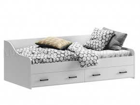 ВЕГА NEW Кровать 900 с настилом ЛДСП (Белый глянец/белый) в Сургуте - surgut.ok-mebel.com | фото 1