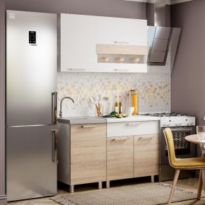 Кухня Айсбери 1.2 м (Белый/Дуб Сонома) в Сургуте - surgut.ok-mebel.com | фото