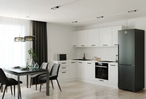 Кухонный гарнитур Белый Глянец 2600*1600 (Стол. 38мм) в Сургуте - surgut.ok-mebel.com | фото