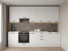 Кухонный гарнитур Белый Глянец 3000 h950 (Стол. 26мм) в Сургуте - surgut.ok-mebel.com | фото