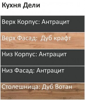 Кухонный гарнитур Дели 1000 (Стол. 38мм) в Сургуте - surgut.ok-mebel.com | фото 3