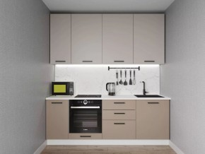 Кухонный гарнитур Каппучино 2200 h950 (Стол. 26мм) в Сургуте - surgut.ok-mebel.com | фото