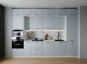 Кухонный гарнитур Смоки 3400 (Стол. 26мм) в Сургуте - surgut.ok-mebel.com | фото