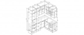 Кухонный гарнитур Старое Дерево 2200*1700 (Стол. 26мм) в Сургуте - surgut.ok-mebel.com | фото 2