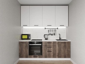 Кухонный гарнитур Старое Дерево 2200 h950 (Стол. 26мм) в Сургуте - surgut.ok-mebel.com | фото