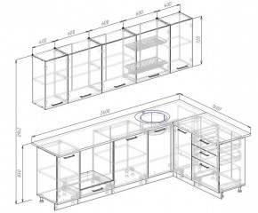 Кухонный гарнитур угловой Демо 2600х1600 (Стол. 26мм) в Сургуте - surgut.ok-mebel.com | фото 2