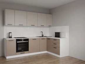 Кухонный гарнитур угловой Каппучино 2600*1600 (Стол. 26мм) в Сургуте - surgut.ok-mebel.com | фото