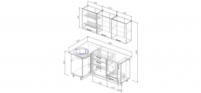 Кухонный гарнитур угловой Капри 1000*1800 (Стол. 38мм) в Сургуте - surgut.ok-mebel.com | фото 2