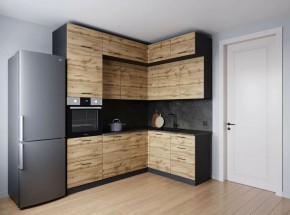 Кухонный гарнитур угловой Крафт 2200*1700 (Стол. 26мм) в Сургуте - surgut.ok-mebel.com | фото
