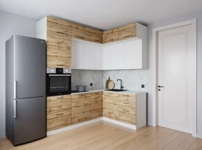 Кухонный гарнитур угловой Лада 2200*1700 (Стол. 26мм) в Сургуте - surgut.ok-mebel.com | фото