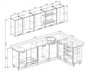 Кухонный гарнитур угловой Лофт 2600х1600 (Стол. 26мм) в Сургуте - surgut.ok-mebel.com | фото 2