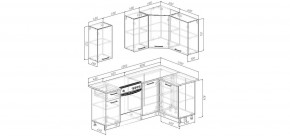Кухонный гарнитур угловой Смоки 2000*1200 (Стол. 238 мм) в Сургуте - surgut.ok-mebel.com | фото 2