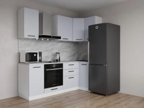 Кухонный гарнитур угловой Смоки 2200*1000 (Стол. 38 мм) в Сургуте - surgut.ok-mebel.com | фото