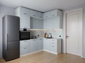 Кухонный гарнитур угловой Смоки 2200*1700 (Стол. 38мм) в Сургуте - surgut.ok-mebel.com | фото