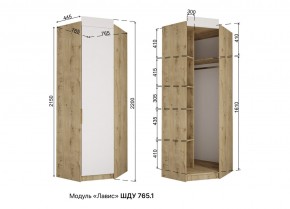 ЛАВИС Детская (модульная) белый/роза-белый софт/ручка золотая в Сургуте - surgut.ok-mebel.com | фото 11