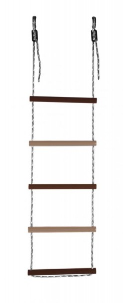 Лестница веревочная 5 перекладин цв.коричневый, бежевый D=25  в Сургуте - surgut.ok-mebel.com | фото 1