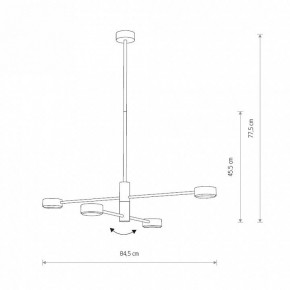 Люстра на штанге Nowodvorski Orbit 7941 в Сургуте - surgut.ok-mebel.com | фото 2