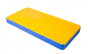Мат гимнастический 1х0,5х0,08м цв. синий-желтый в Сургуте - surgut.ok-mebel.com | фото 1