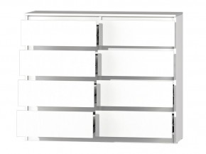 МС "Хилтон" Комод №3 1200 (8 ящ.) белый текстурный в Сургуте - surgut.ok-mebel.com | фото 3