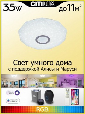 Накладной светильник Citilux Диамант Смарт CL713A30G в Сургуте - surgut.ok-mebel.com | фото 3