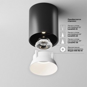 Накладной светильник Maytoni Alfa LED C064CL-12W4K-RD-B в Сургуте - surgut.ok-mebel.com | фото 4